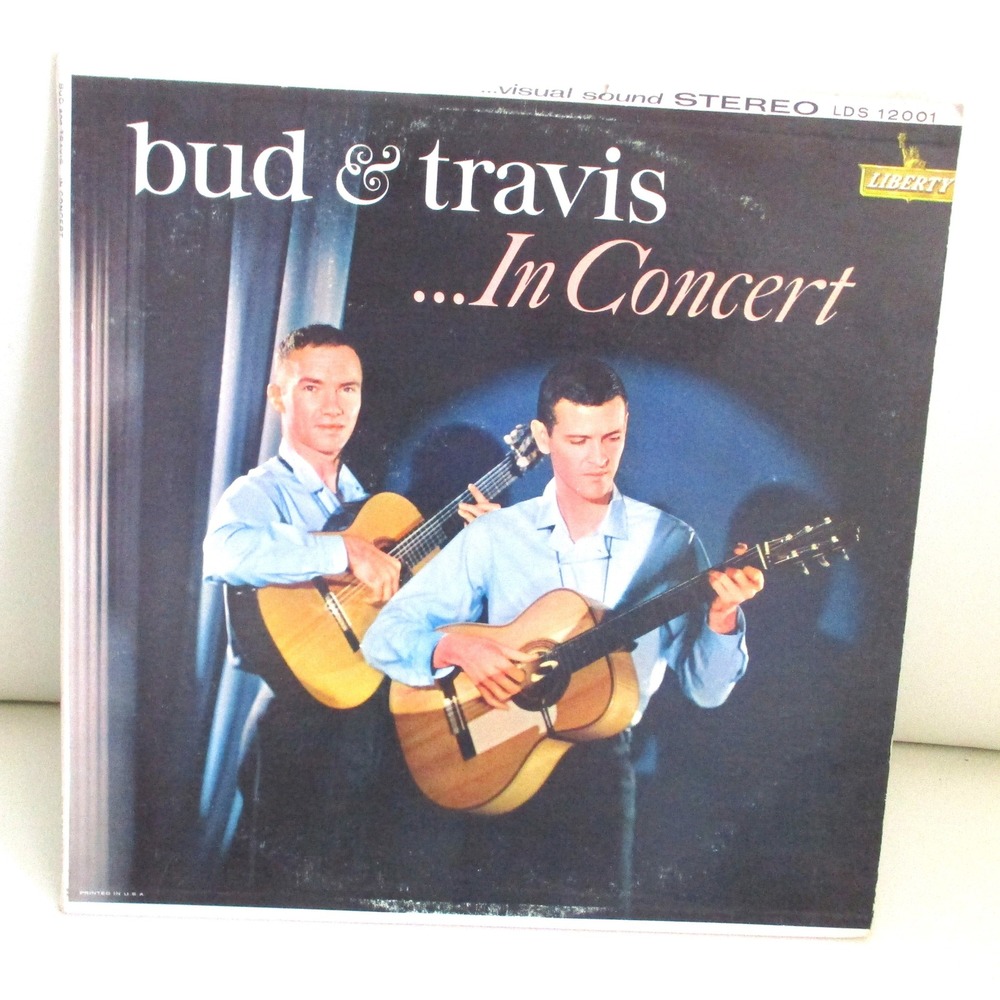 Bud & Travis In Concert 2 LP Vinyl Set Liberty LDS 12001 Sound Stereo 1960